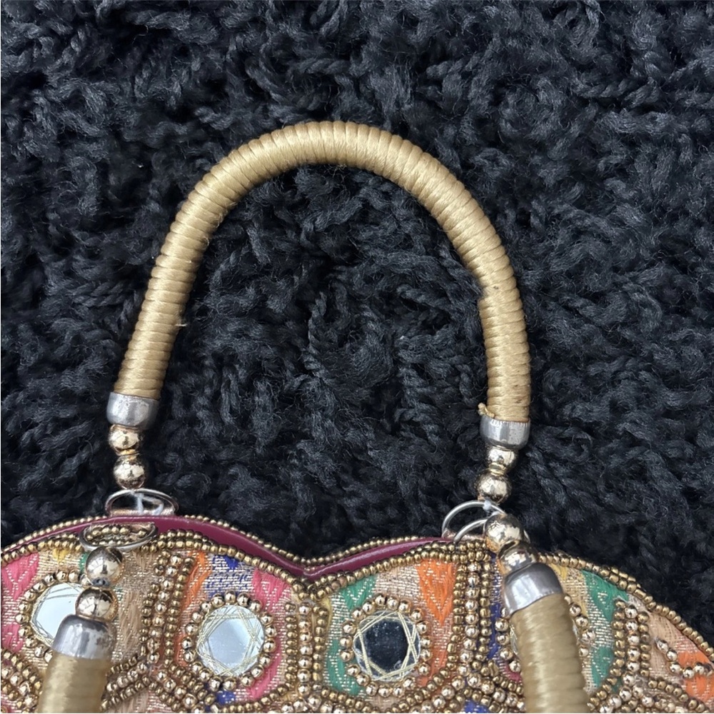 Embellished Multicolor Handbag - Picture 9 of 10